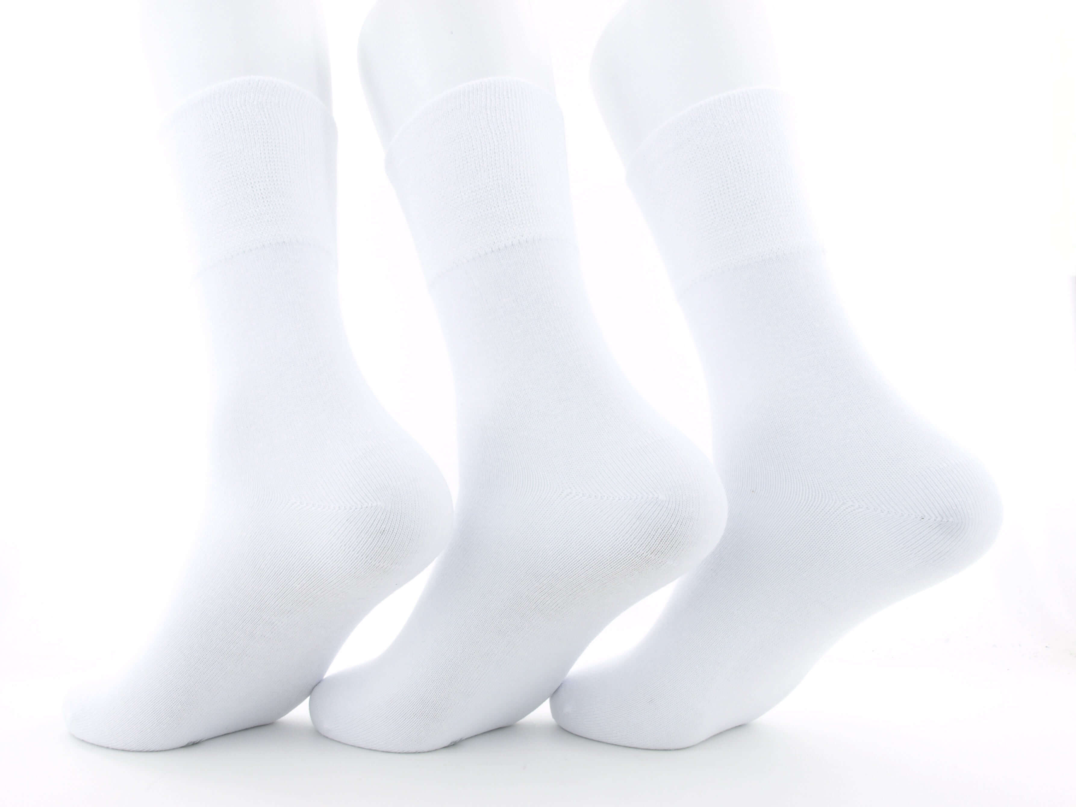 Bild: Diabetiker Socken Damen 97 % Baumwolle weiß 2