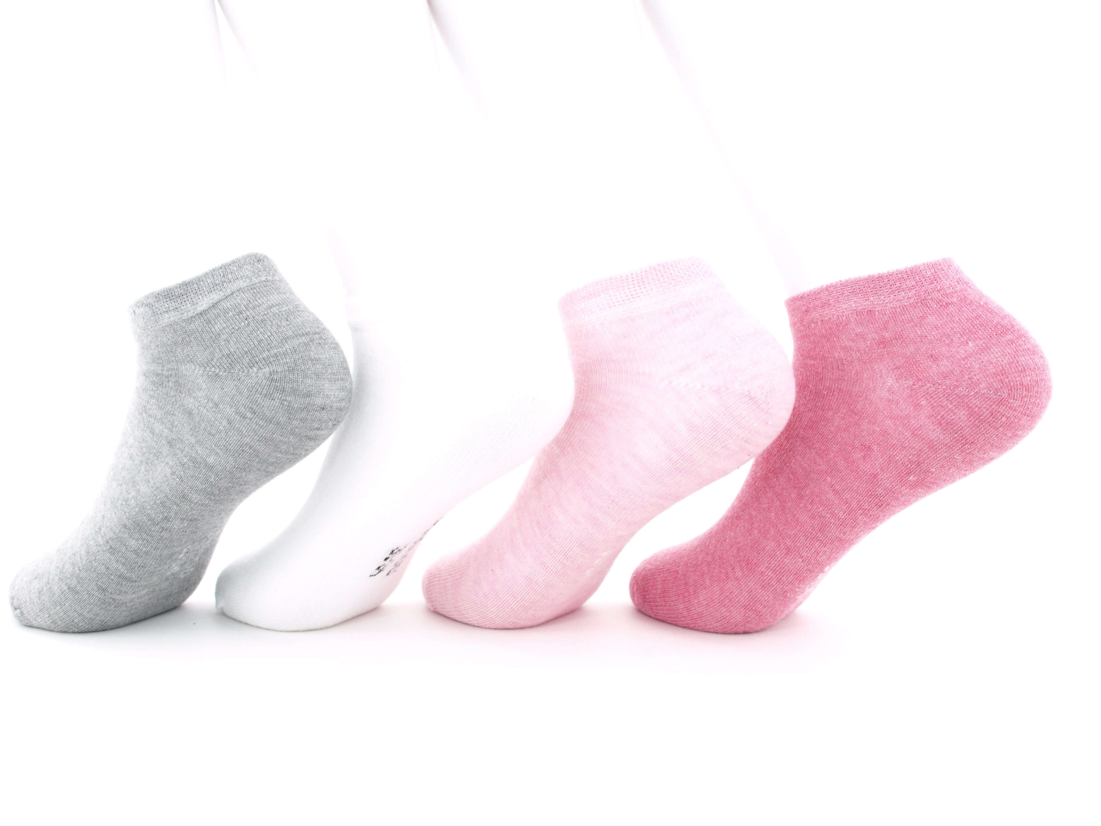 Bild: Bambus Sneaker Socken Kinder rosa 2