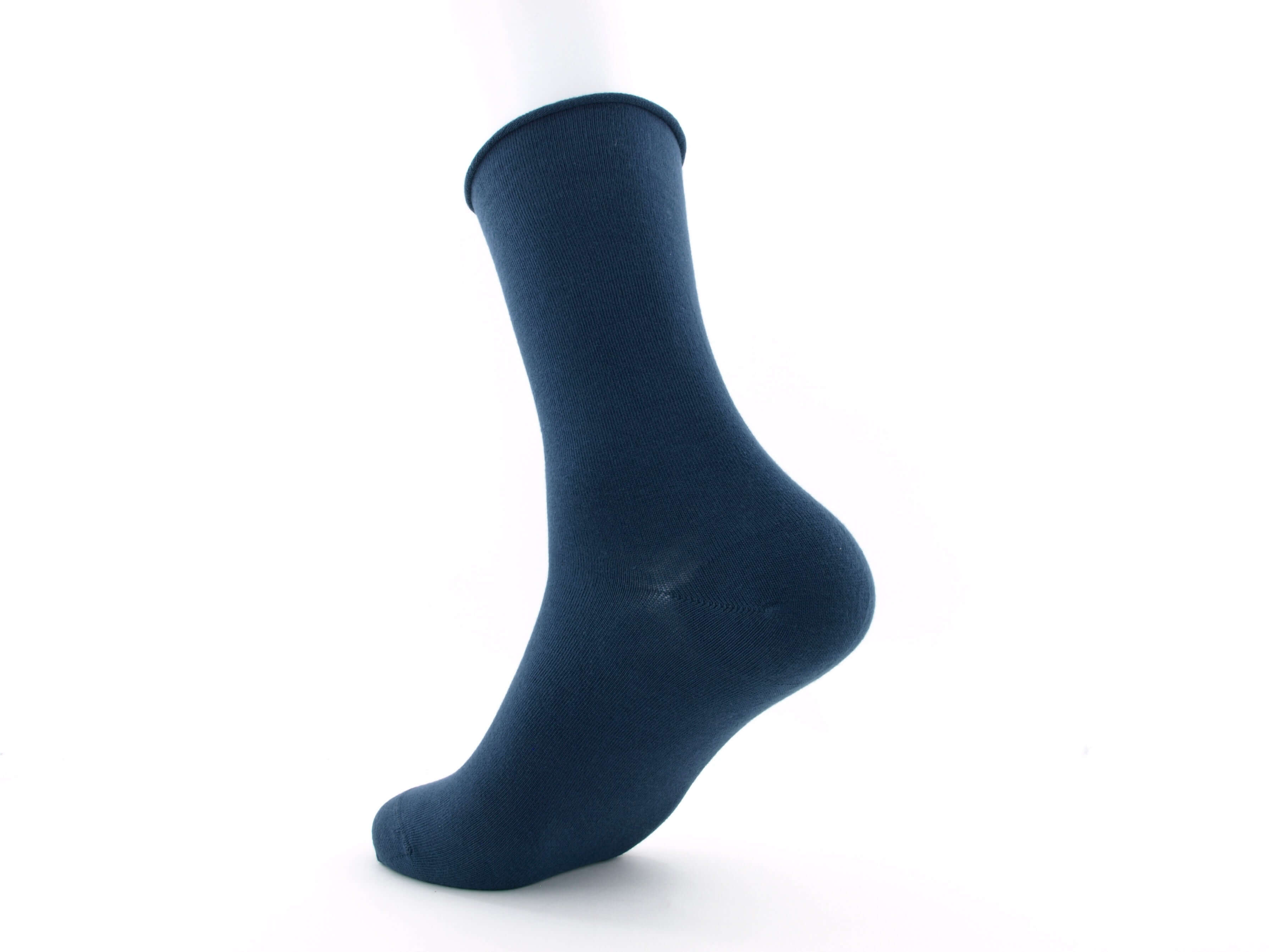 Bild: Bio Socken ohne Gummi blau 2