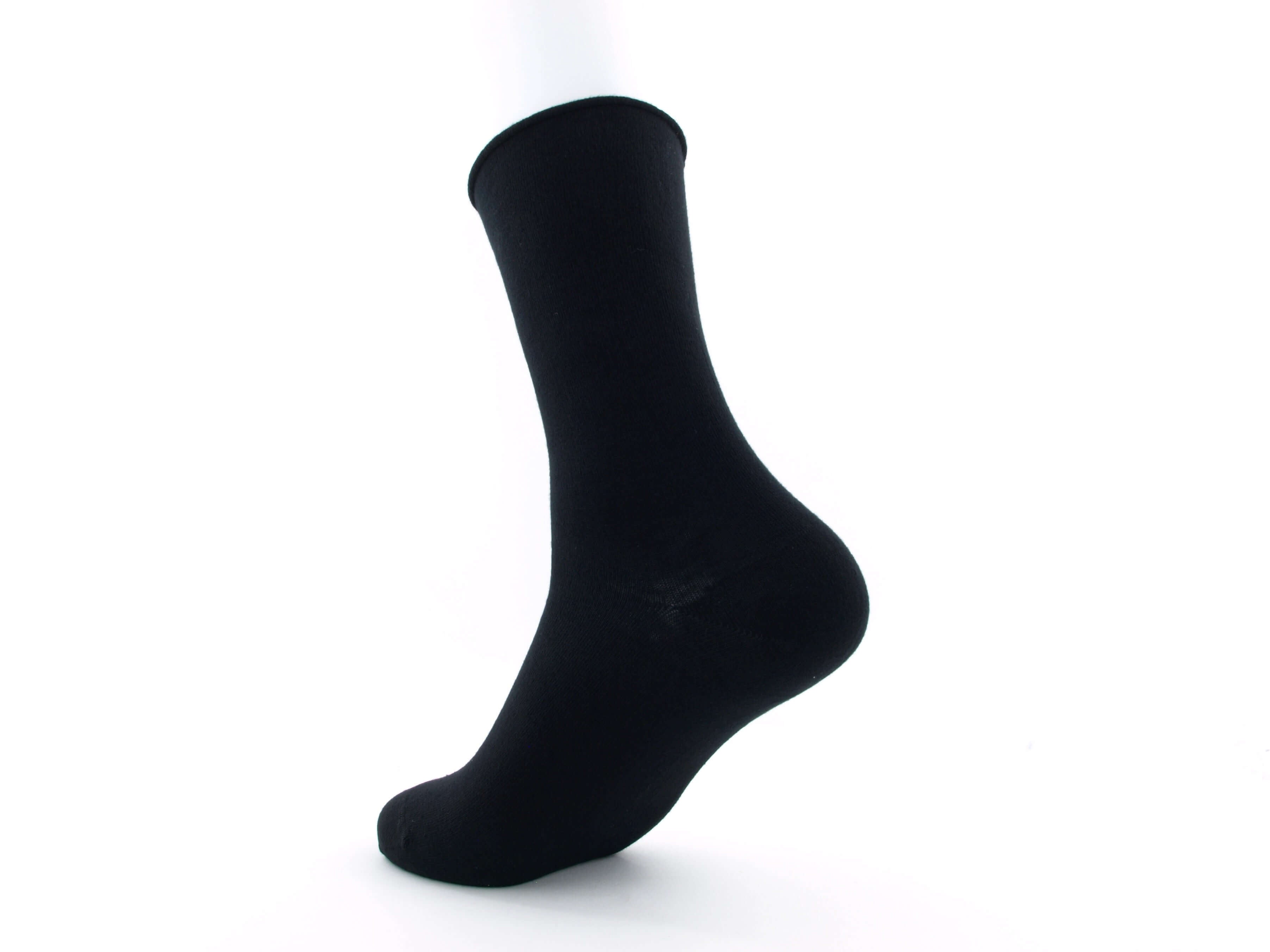 Bild: Bio Socken ohne Gummi schwarz 2