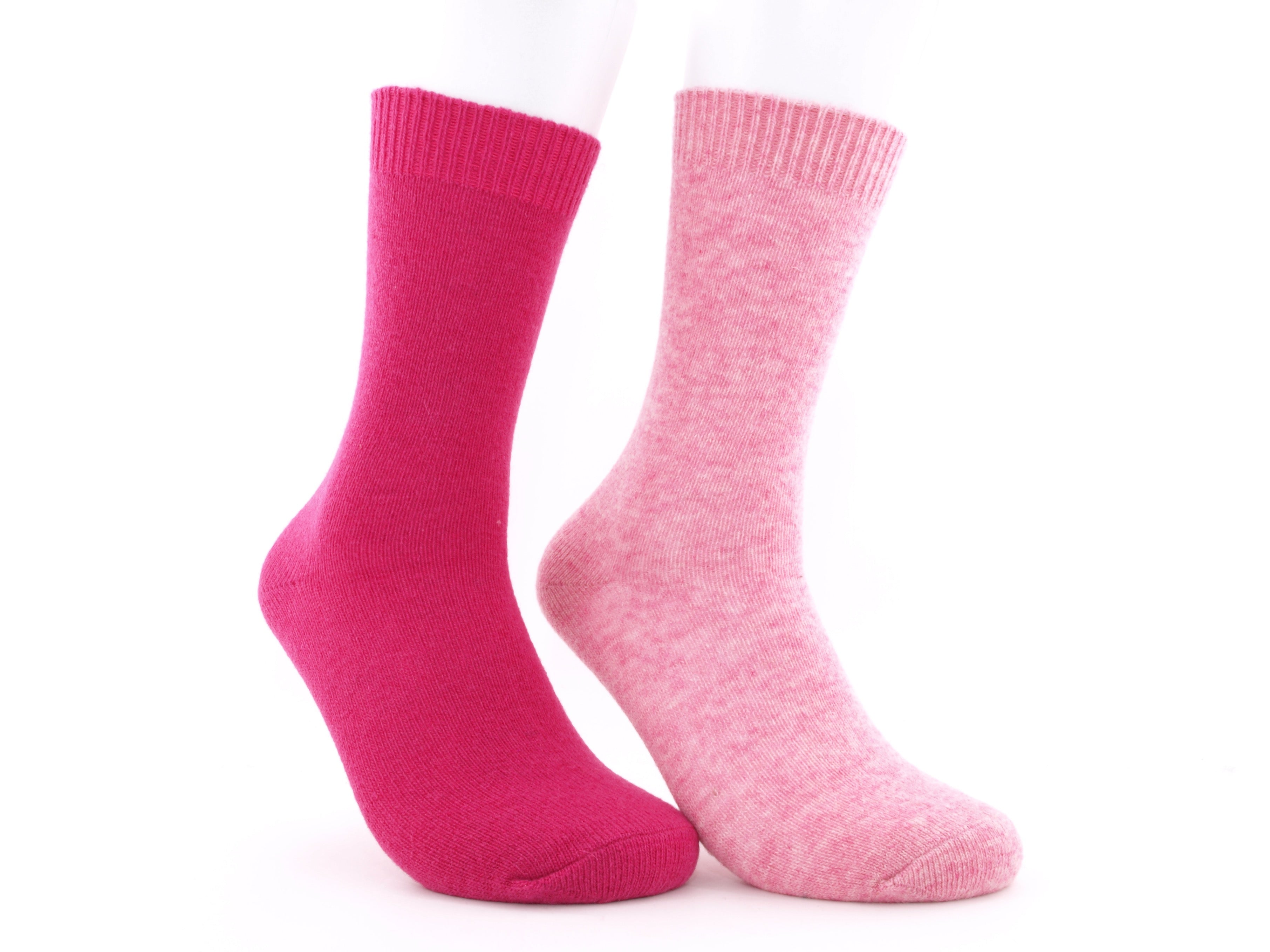 Bild: Lammwolle Socken rosa 1