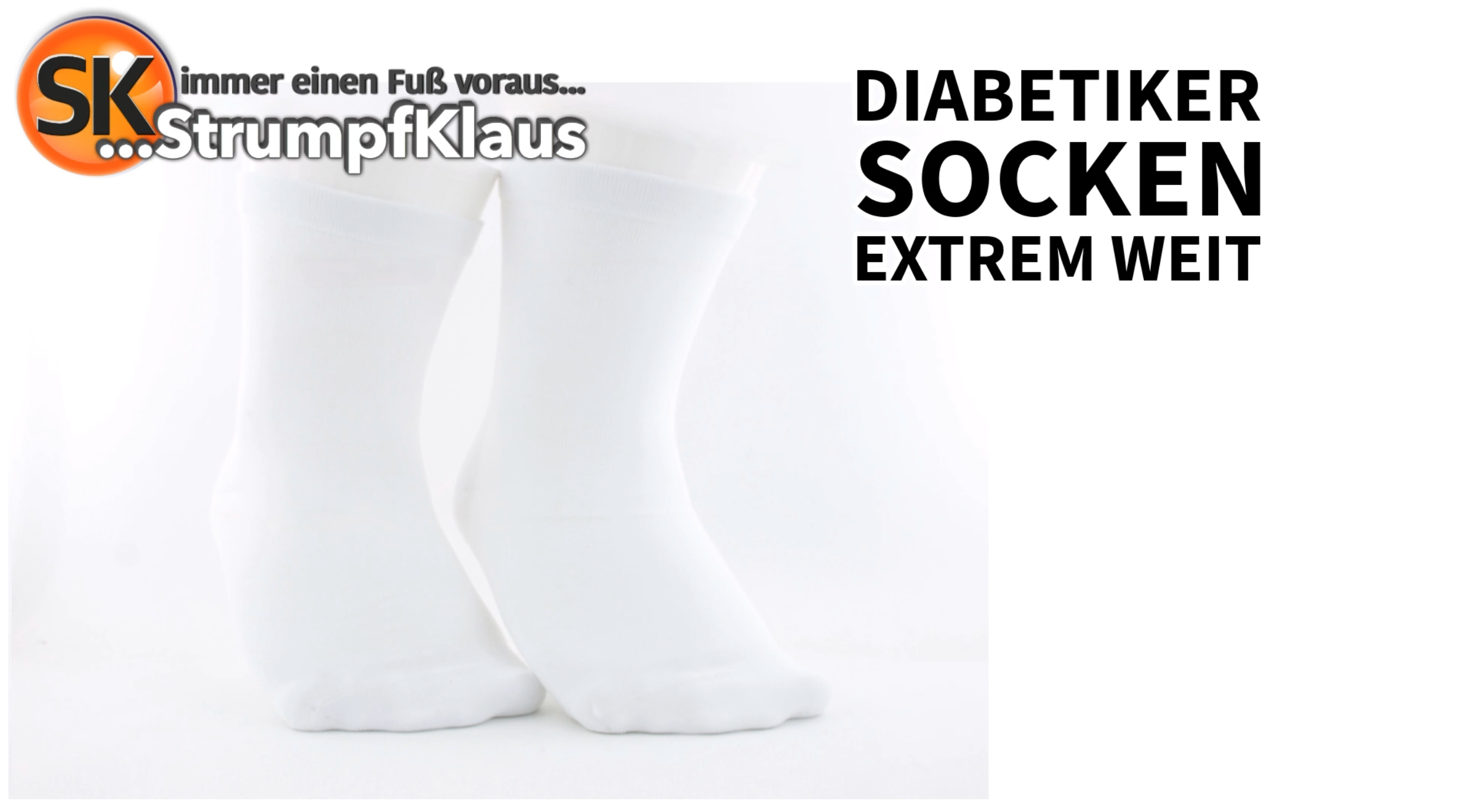 Video: Diabetiker Socken extrem weit weiß