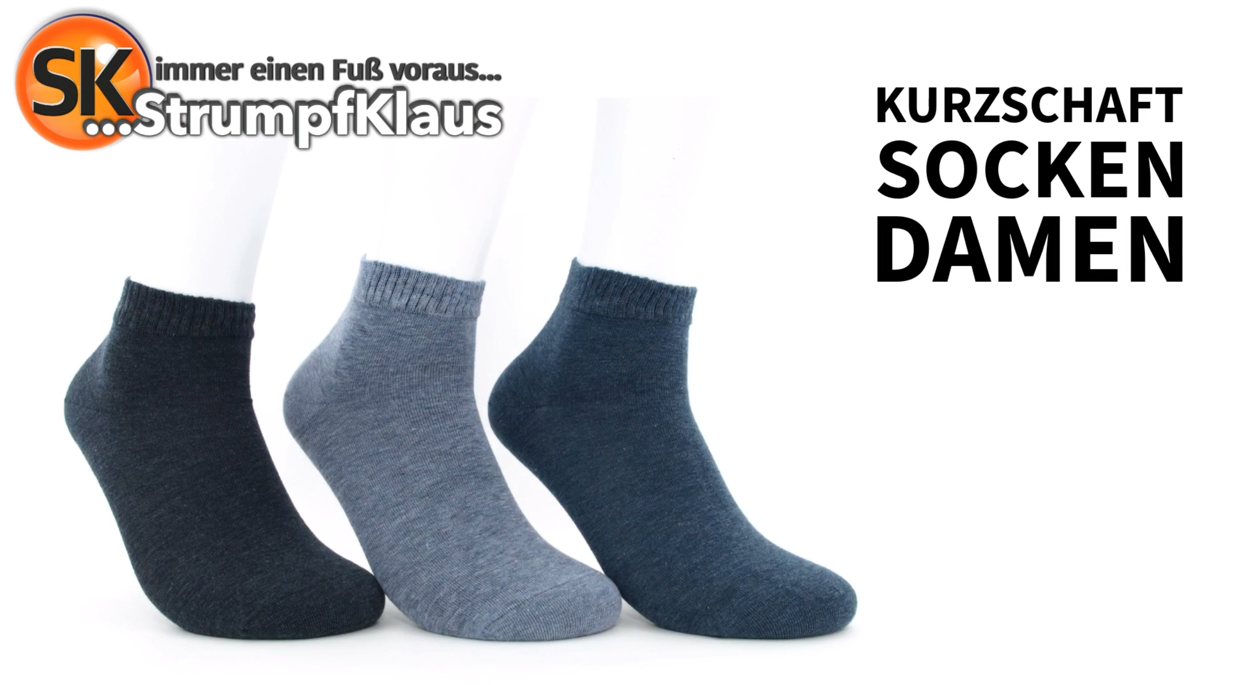 Video: Kurzschaftsocken Damen jeans 