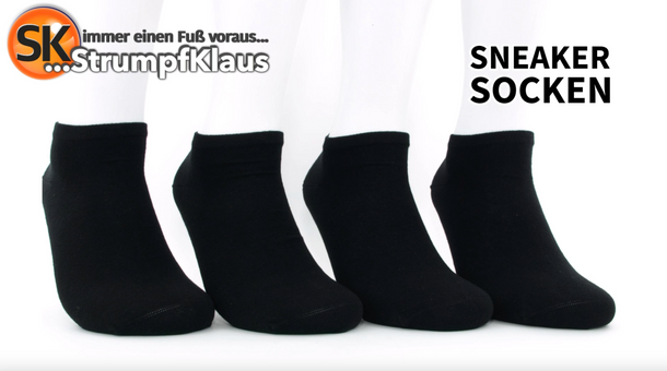 Video: Sneaker Socken schwarz