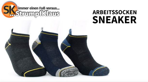 Video: Arbeitssocken Sneaker dunkel