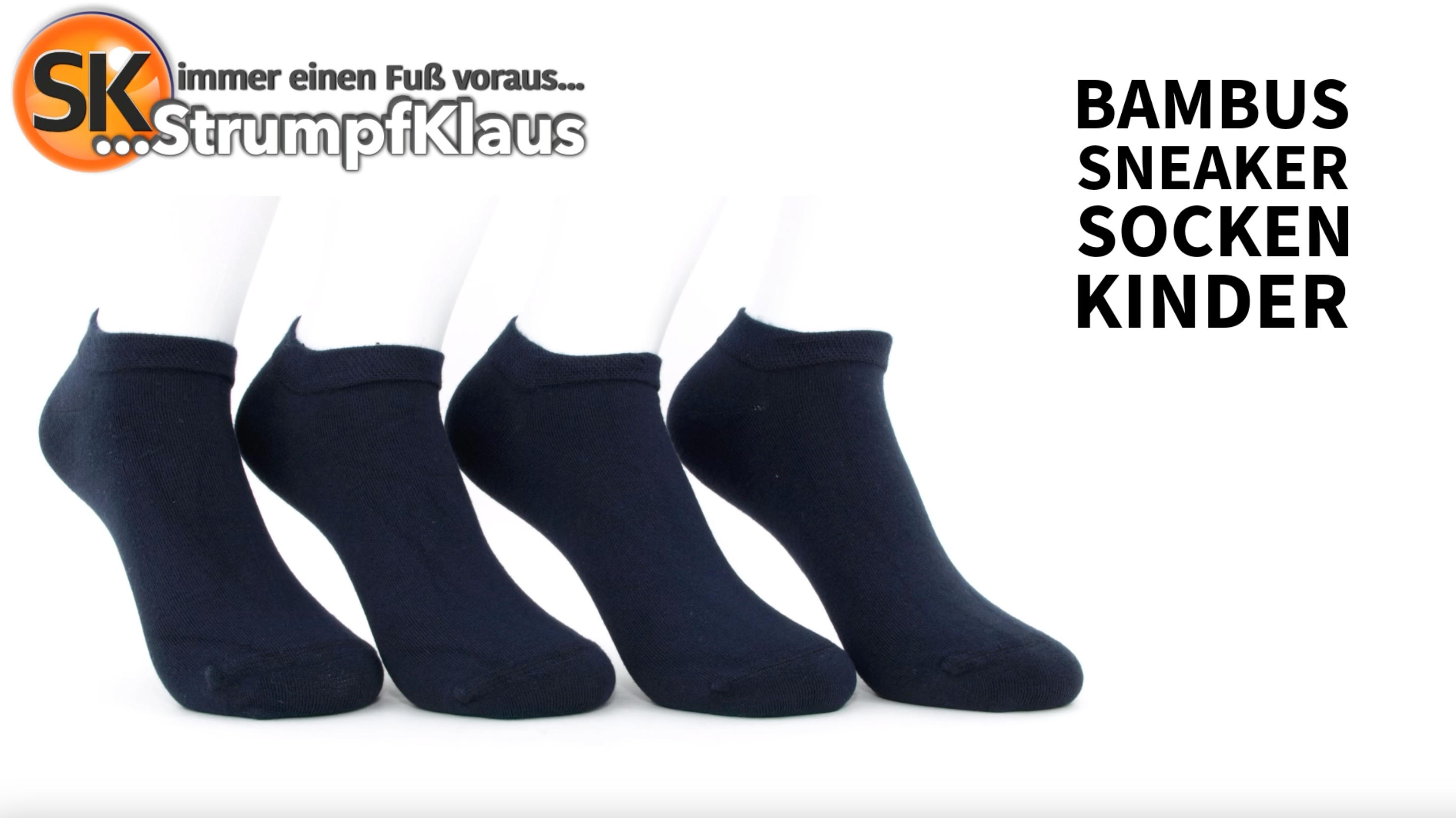 Video: Bambus Sneaker Socken Kinder Marine