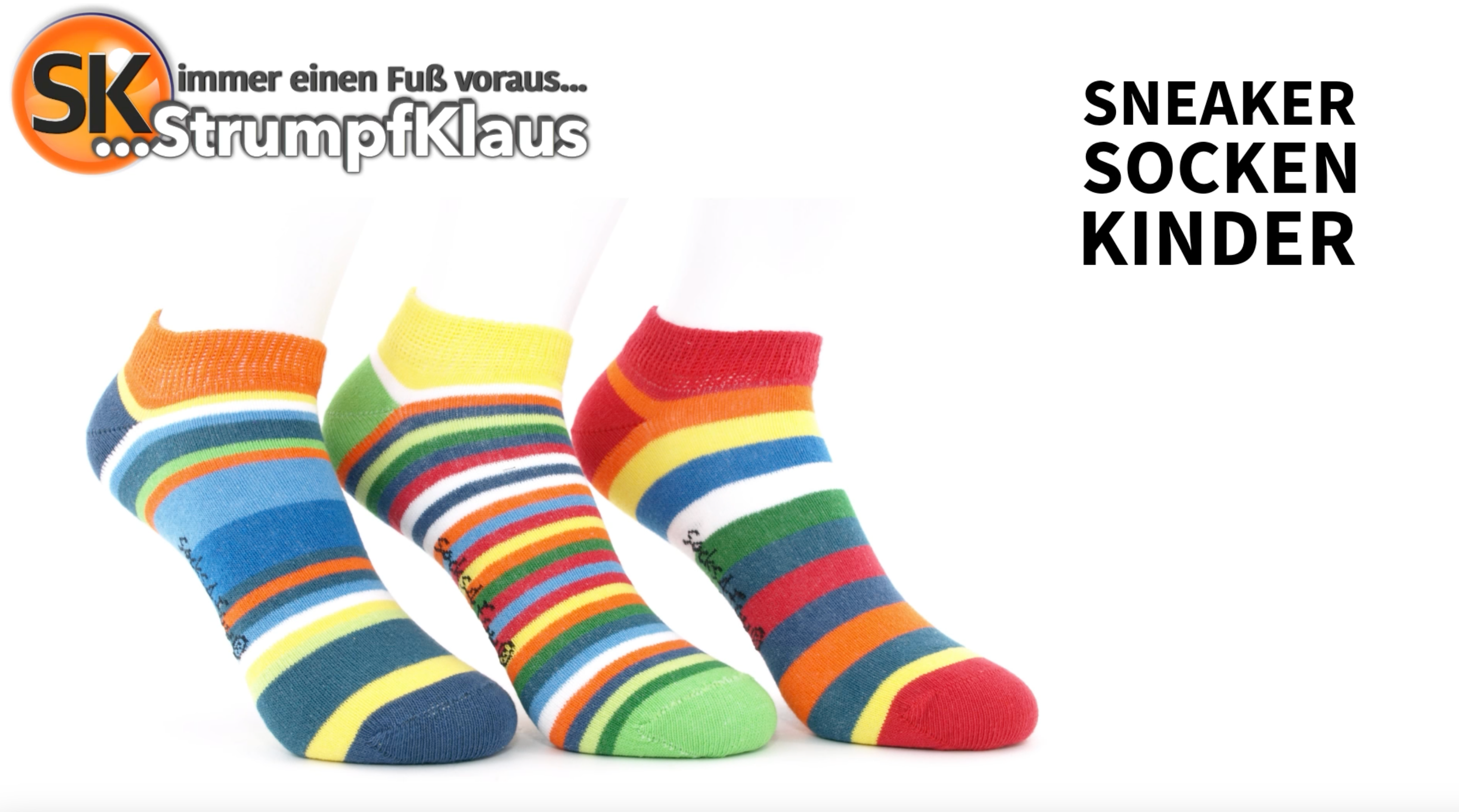 Video: Sneaker Socken Kinder geringelt