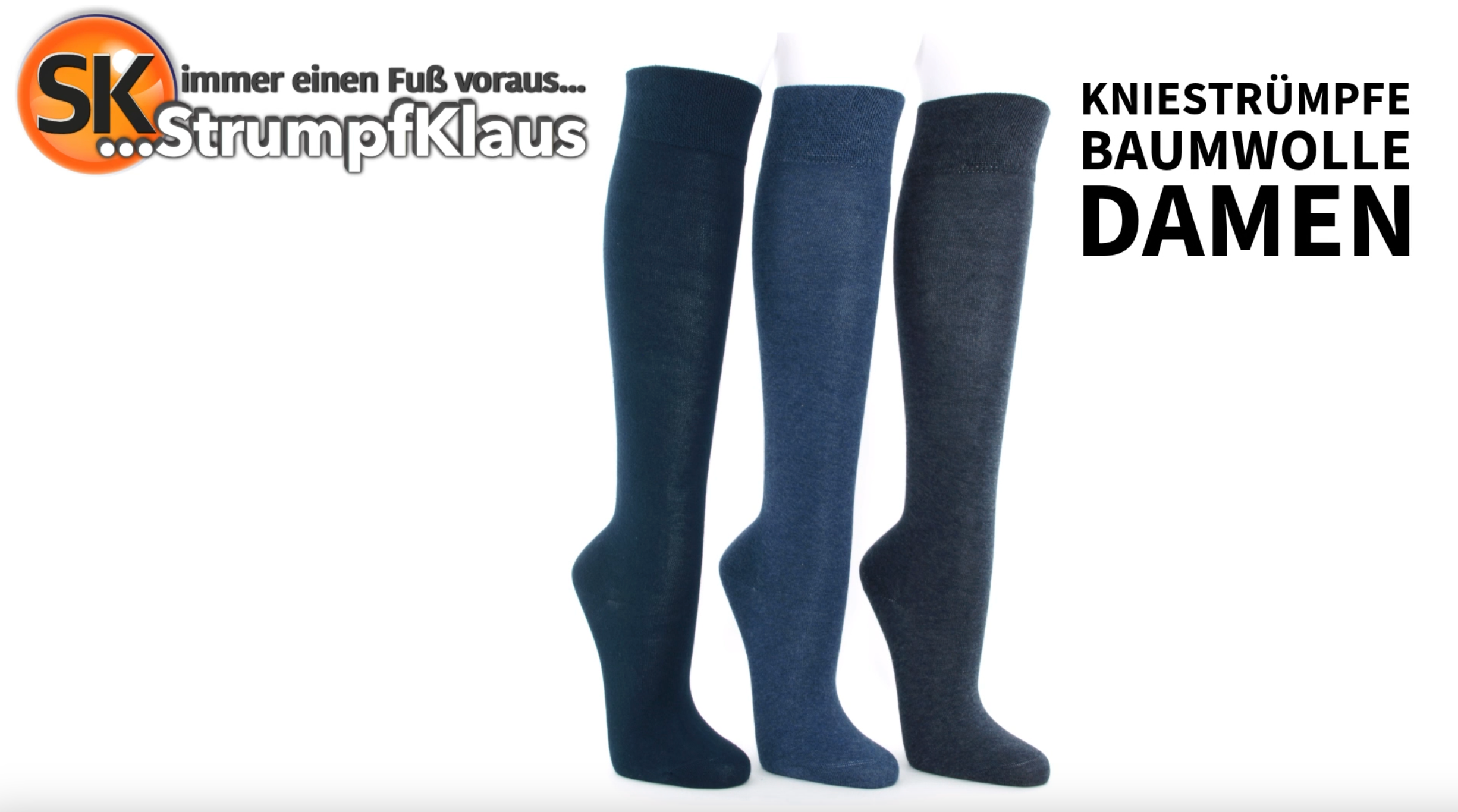 Video: Kniestrümpfe Damen jeans