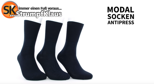 Video: Modal Socken antipress marine