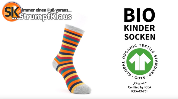 Video: Bio Kindersocken Ringel curry