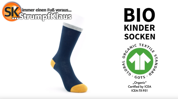 Video: Bio Kindersocken marine