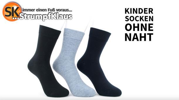 Video: Kindersocken ohne Naht dunkel