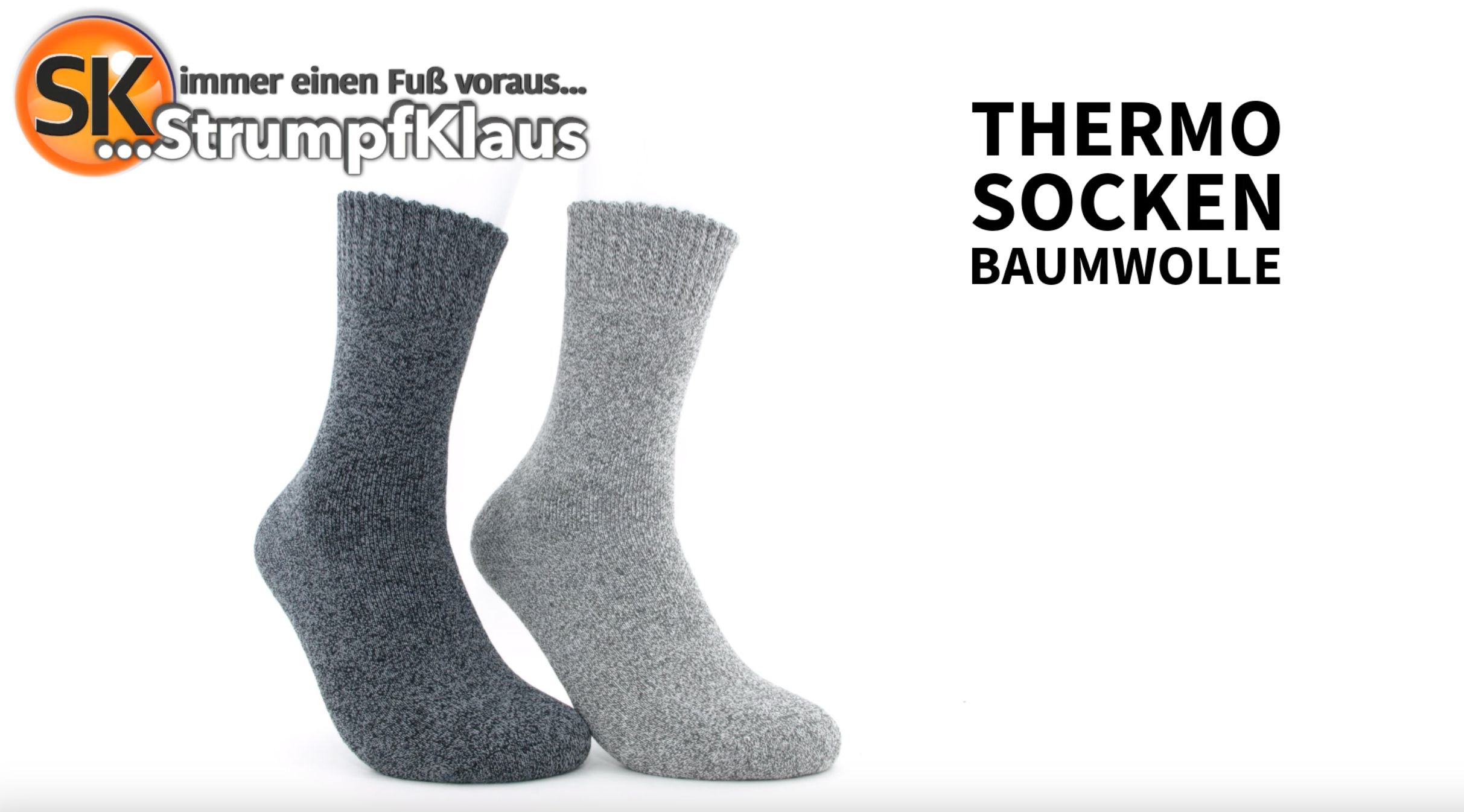 Video: Thermosocken Damen hellgrau