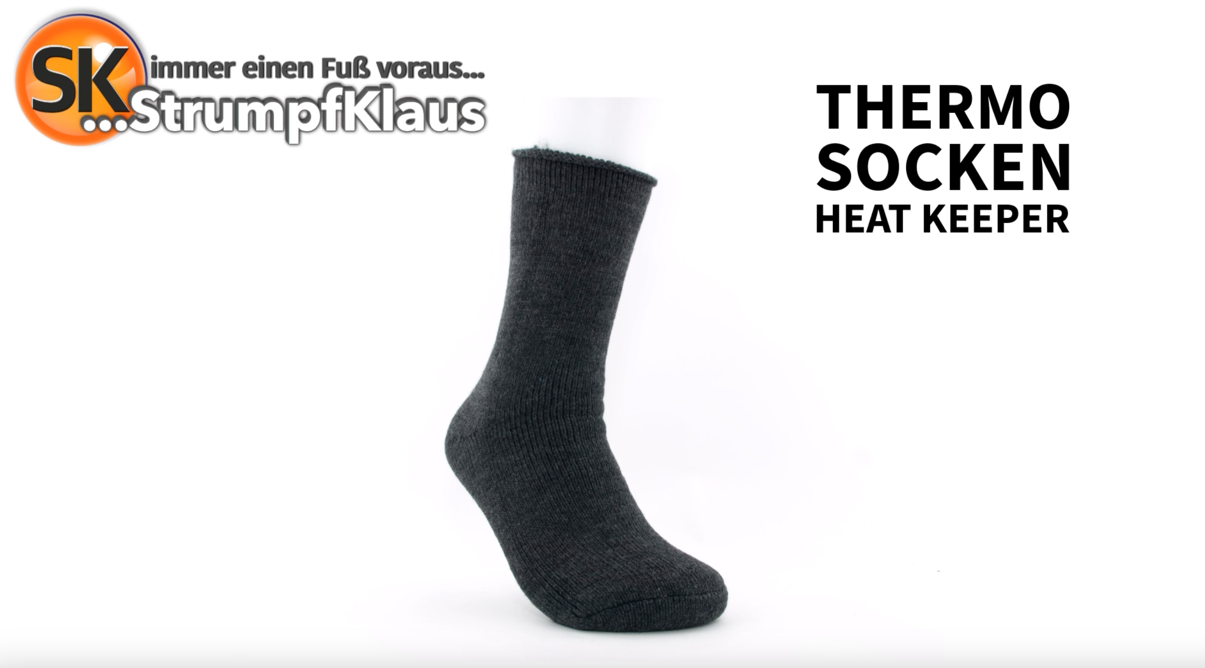 Video: Thermosocken extra warm anthrazit