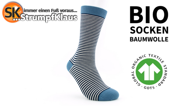 Video: Bio Socken Ringel jeans