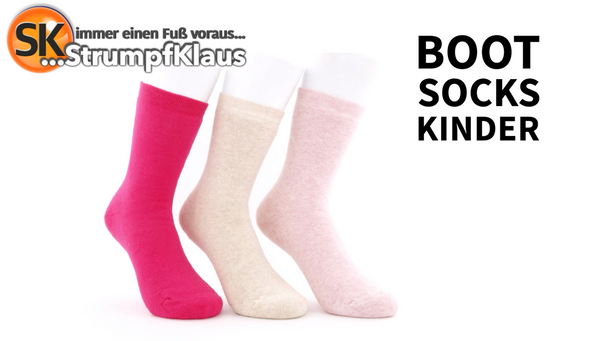 Video: Warme Kindersocken rosa 