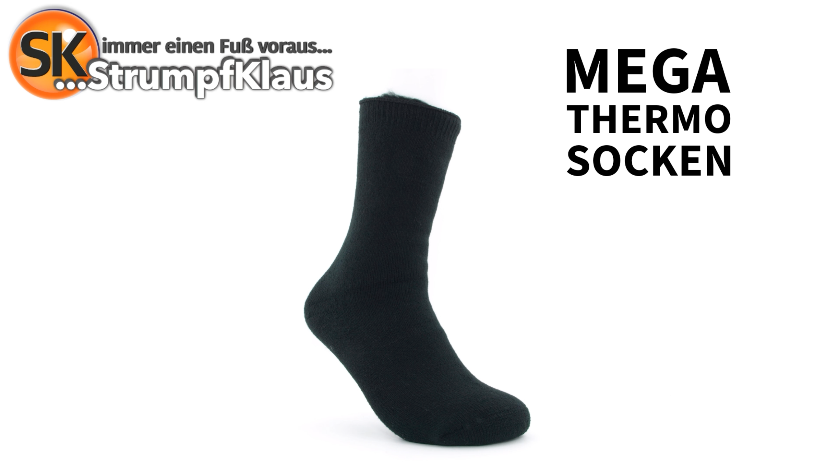 Video: Mega Thermosocken schwarz