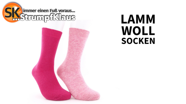 Video: Lammwolle Socken rosa