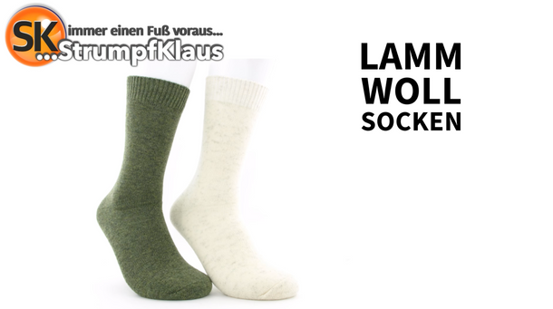 Video: Lammwolle Socken grün