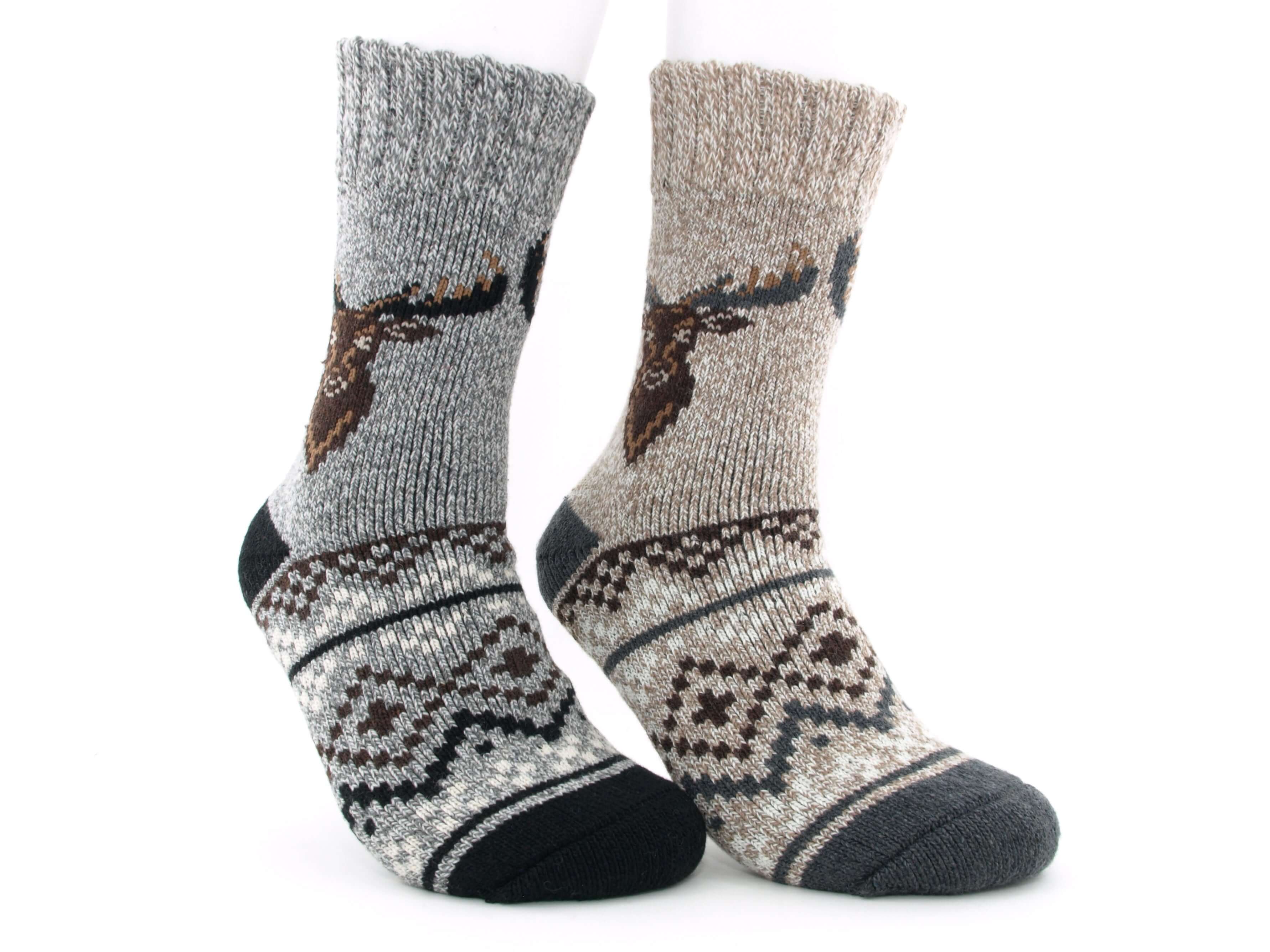 Bild: Thermosocken Herren Hirsch grau 1