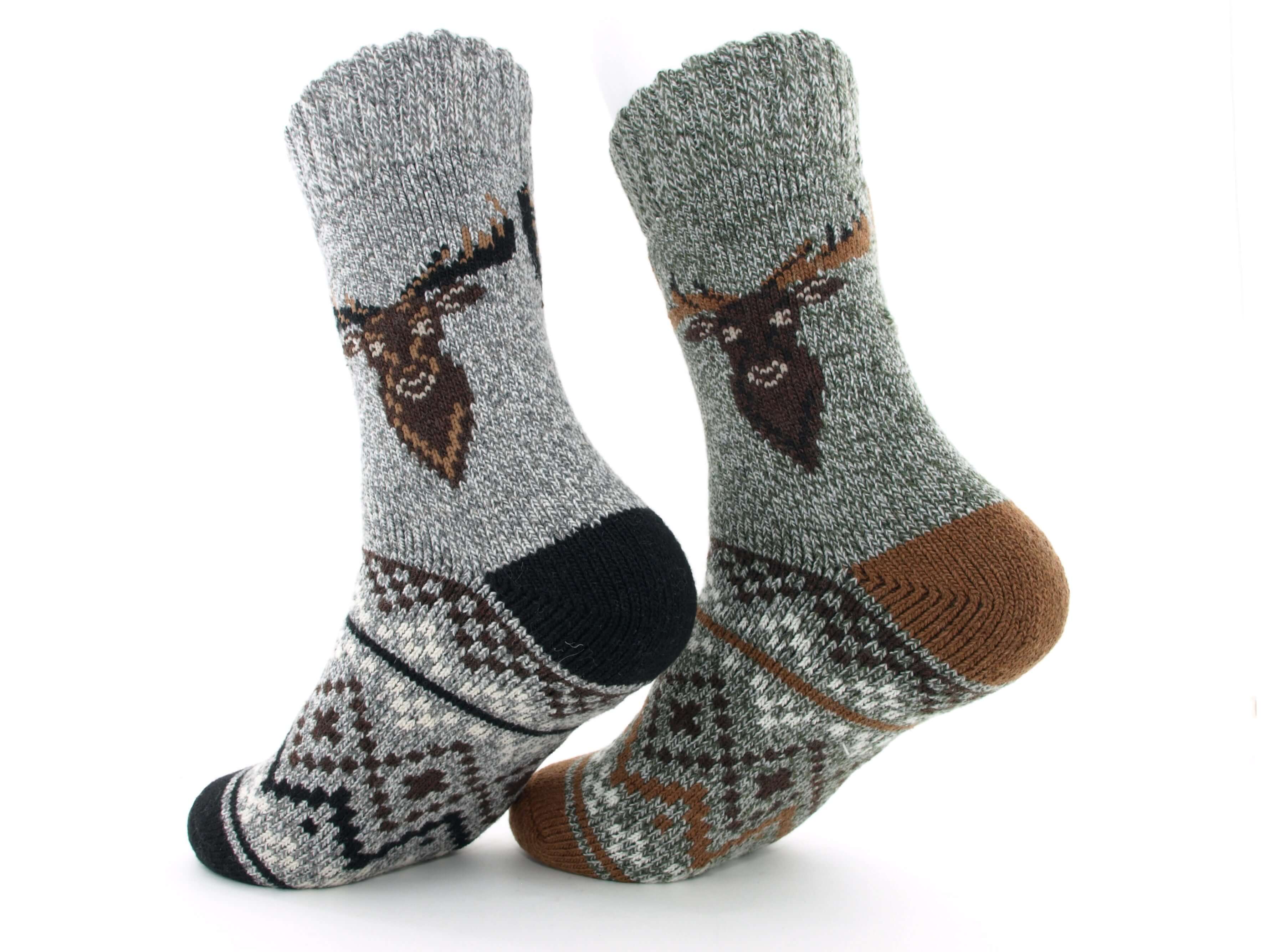 Bild: Thermosocken Herren Hirsch grün 2